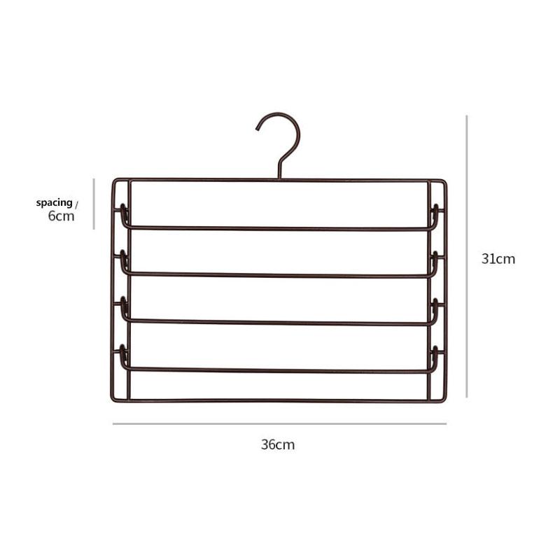 Multi-layer Trousers Rack Trousers Clip Multifunctional Hanger Storage Artifact Hanger Wardrobe Storage Rack Seamless Pants Rack Trousers Hanging