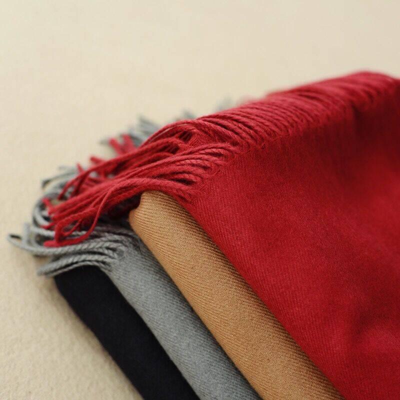 Winter Scarf Unisex Female Male Wool Cashmere Scarf Pashmina Tassels Women Men Wrap Shawl