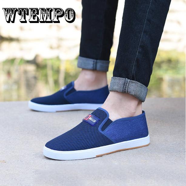 WTEMPO Brand Men's Shoes Fashion Canvas Shoes Men Loafers