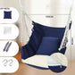 Solid Color Canvas Hammock Swing Indoor and Outdoor Thickened Canvas Cradle Chair Including Pillow