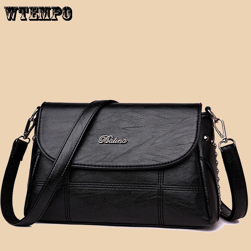 Fashion Women's Bag Leather Texture Bag Trend Wild Messenger Bag Zipper Bag Small Square Bag