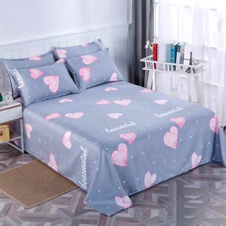 Bedding Set Three-piece Skin-friendly, Breathable, Sweat-absorbent Bed Sheet Pillowcase Single and Double Bed Sheets Plus Size Bed Sheets