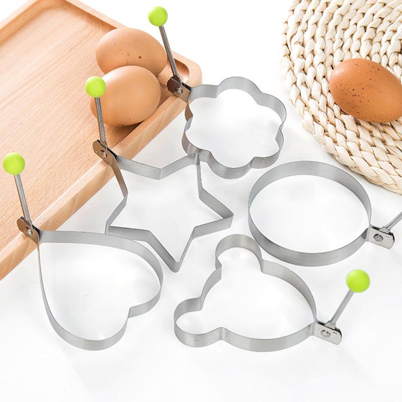 Stainless Steel 5Style Fried Egg Pancake Shaper Omelette Mold Mould Frying Egg Cooking Tools Kitchen Accessories Gadget