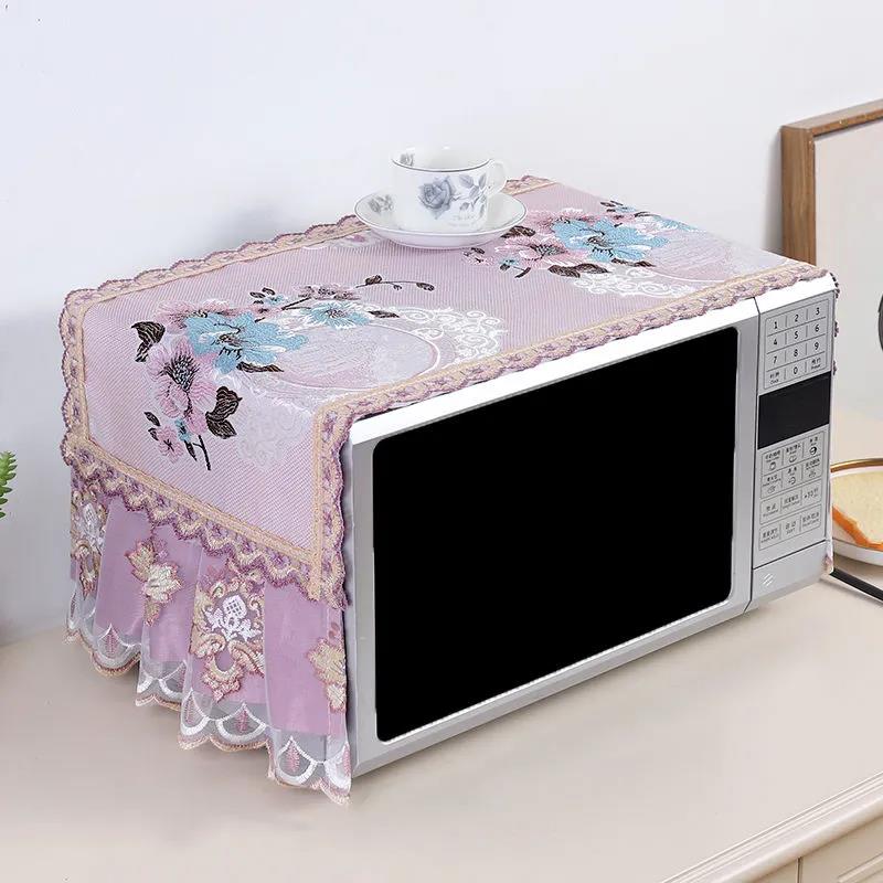 European-style Fabric Microwave Oven Cover Cloth Cover Cover Oil-proof Cover Towel Microwave Oven Dust Cover