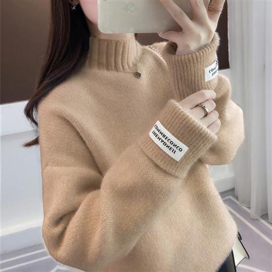 2019 Women Sweater Casual Turtleneck Female Pullover Long Sleeve Warm Soft Autumn Winter Knitted