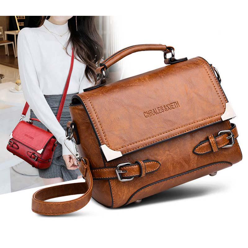 Retro Hand-made Leather-skinned Female Bag Korean Version of The Hundred Shoulder Messenger Bag Small Square Bag