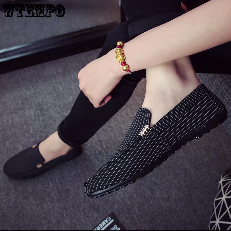 WTEMPO Trendy Wild Casual Shoes Men's Peas Shoes Men's Lazy Shoes Comfortable Fashion Shoes Men