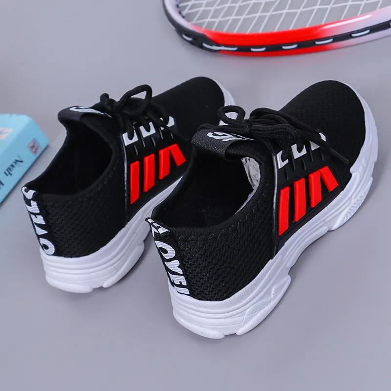 Fashionable Children Infant Kids Baby Girls Boys Solid Stretch Mesh Net Breathable Sport Run Sneakers Shoes