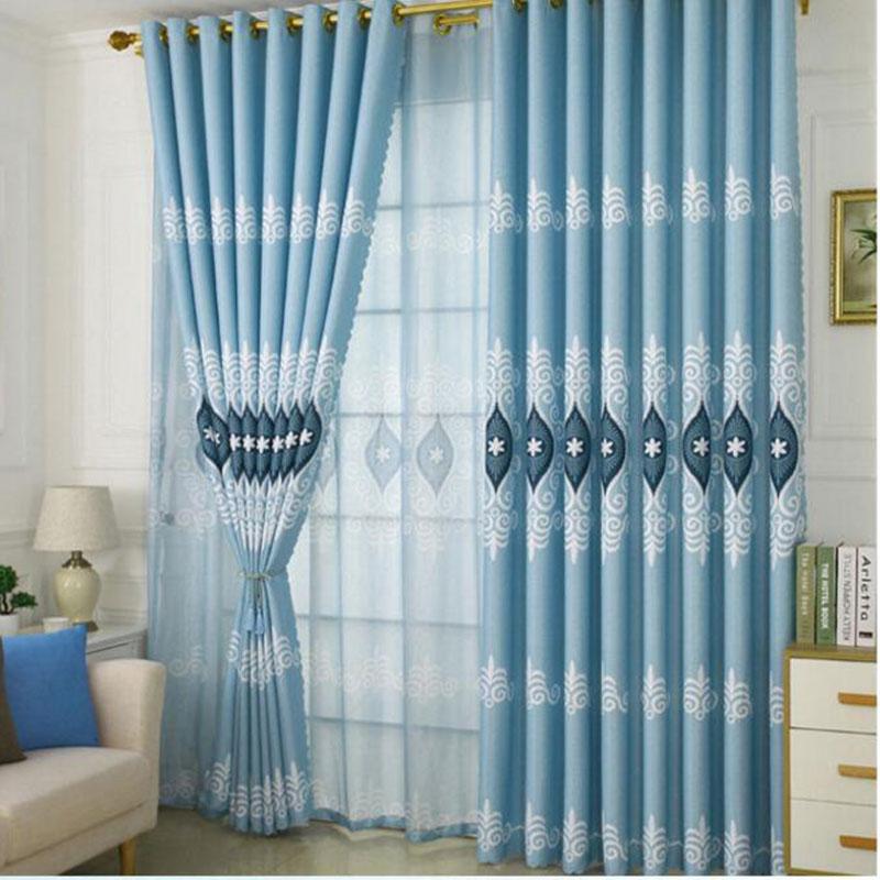 1/2pcs Modern Blackout Curtains for Living Room Window Curtains for Bedroom Curtains Fabrics Ready Made Finished Drapes Blinds Tend