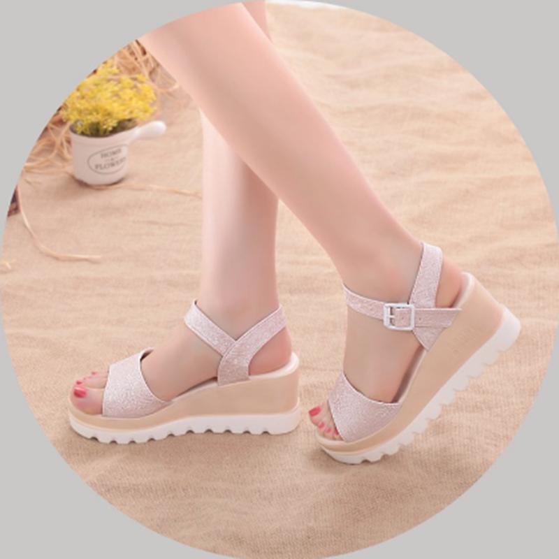 Women Sandals Women Soft Leather Casual Open Toe Girls Student Shoes Flats