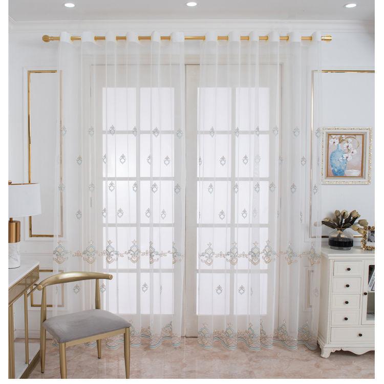 Europe White Yarn Curtain Window Tulle Curtains for Living Room Kitchen Modern Window Treatments Voile Curtain