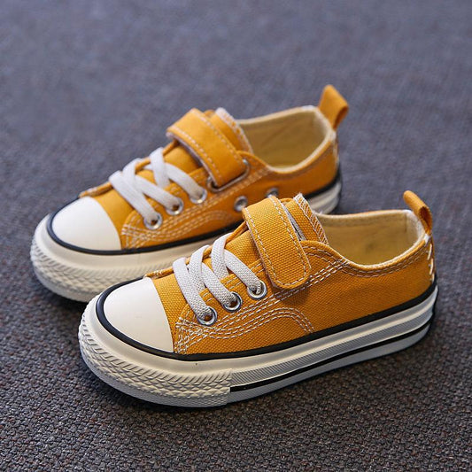 Spring Children's Canvas Shoes Boys Board Shoes Girls Casual Single Shoes Baby White Shoes