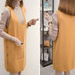 Winter Clothing WOMEN'S Knitted Vest Dress Over-the-Knee Sweater Long Skirts Fashion Dress