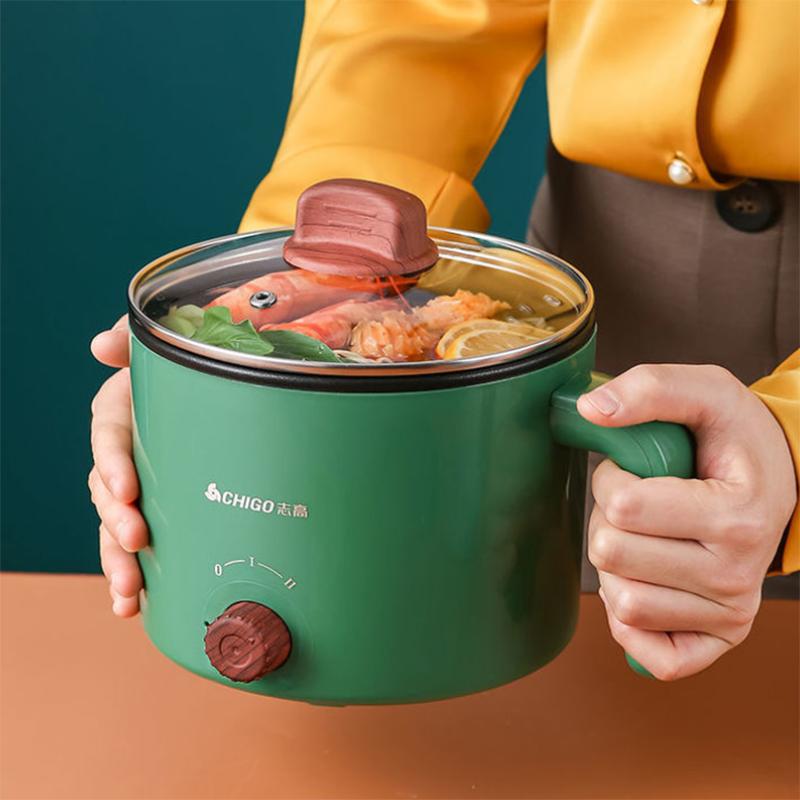 Electric Cooking Pot Dormitory Pot Student Pot Electric Pot Small Pot Household Multi-function Electric Cooking and Cooking All-in-one Pot