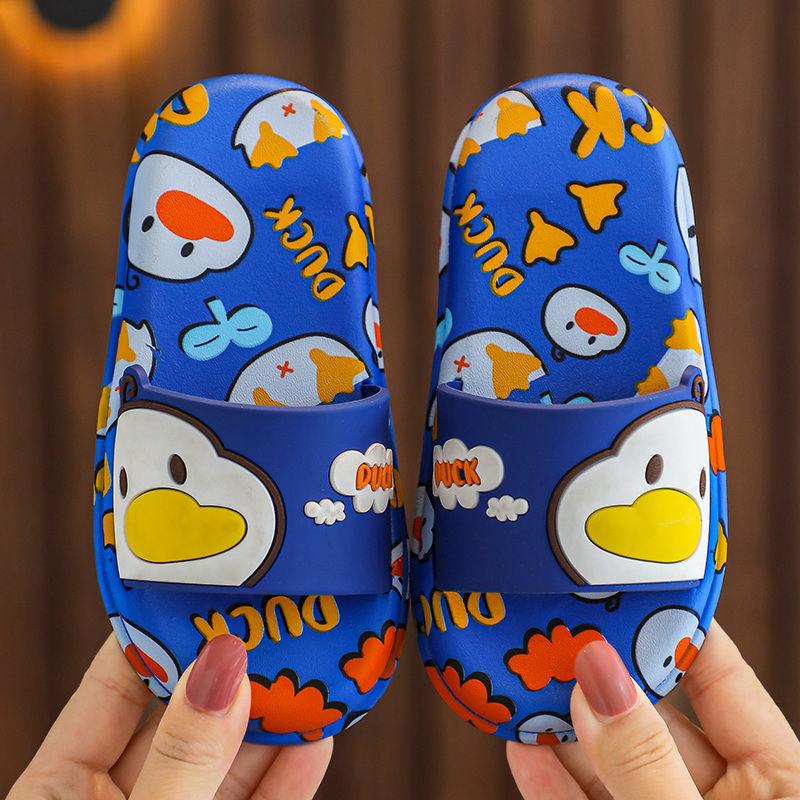 Children's Sandals  Slippers Summer Boys Girls Non-slip Soft Bottom Kids Bathroom Bath Cartoon Household Baby Slippers