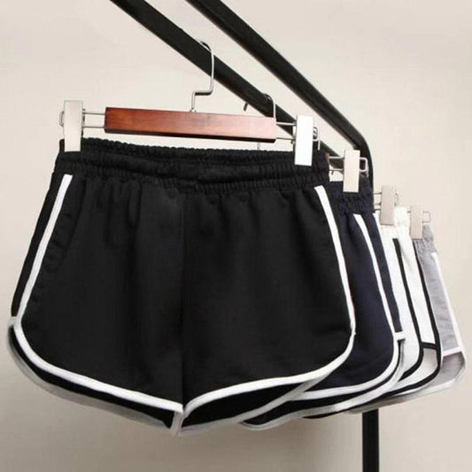 Shorts Women Plus Size Loose Biker Shorts Female Sports Yoga Shorts Solid Color Sweatshorts Elastic Waist Casual Short Pants