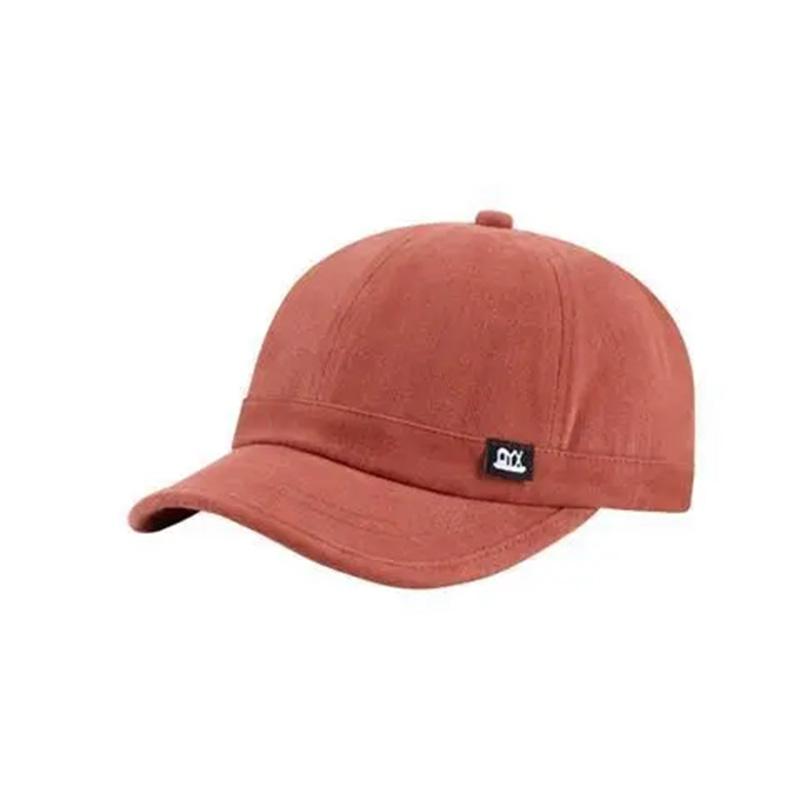 Men's Short-brimmed Soft Top Cap Tide Brand Casual Spring and Autumn Summer Hat Men's Army Green Brushed Baseball Cap