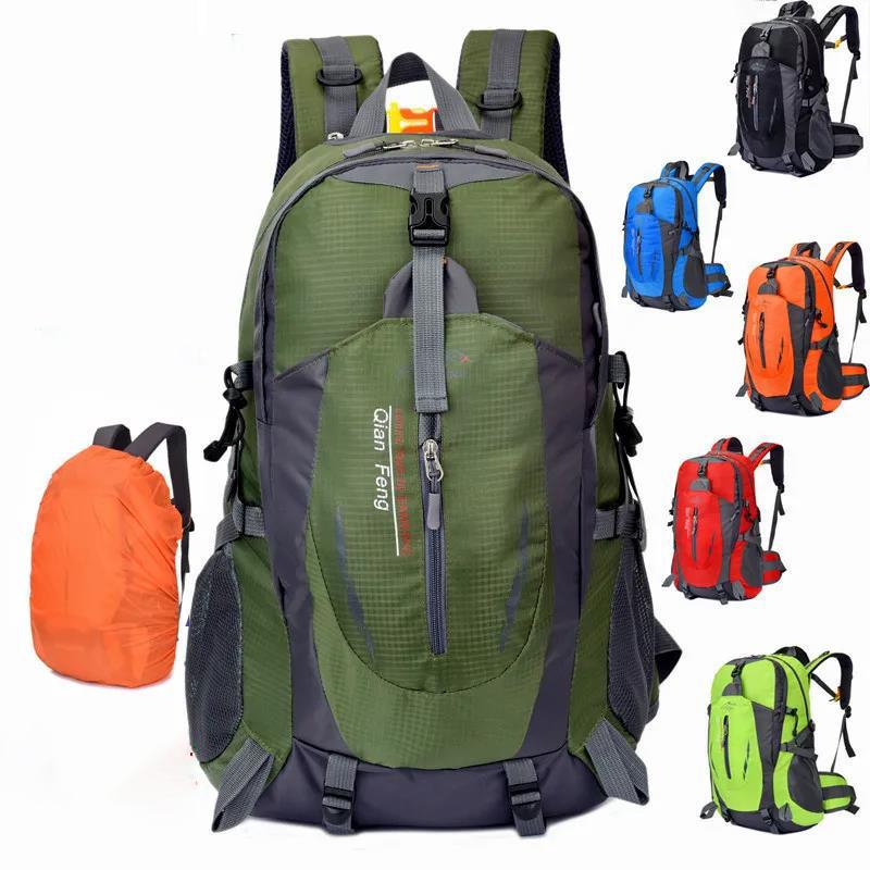 Outdoor Mountaineering Bag Men and Women Hiking Travel Bag Waterproof Lightweight Large-capacity Sports Backpack 40 Liters Cycling Hiking Travel Bag