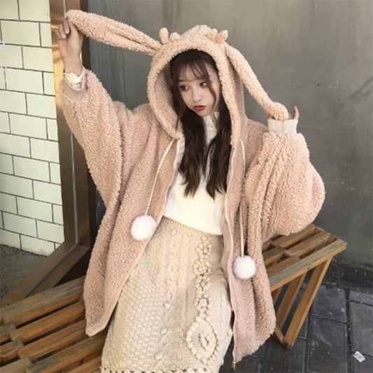 Autumn and winter sweater cotton women Sweatshirt wild large size long sleeve warm hooded Top