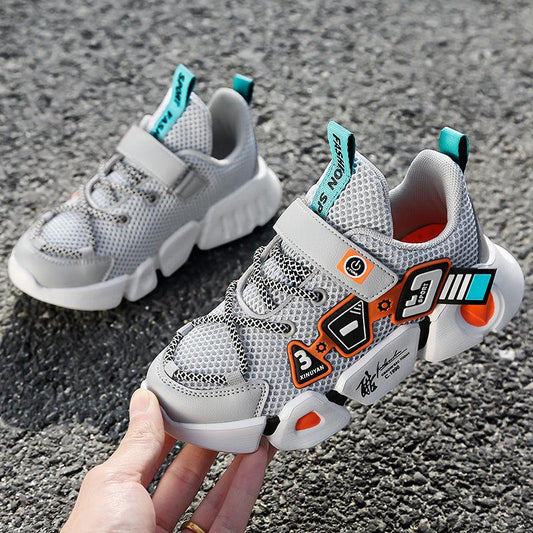 Boys Shoes 2020 Spring Autumn Big Children's Net Shoes Breathable Summer 3-12 Years Old Pupil Shoes Kids Sports Shoes