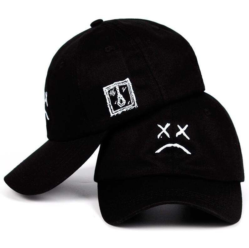 WTEMPO Wtempo Wtempolil Peep Sad Face Dad Hat Embroidery 100 %Cotton Baseball Cap Hat Xxxtentacion H