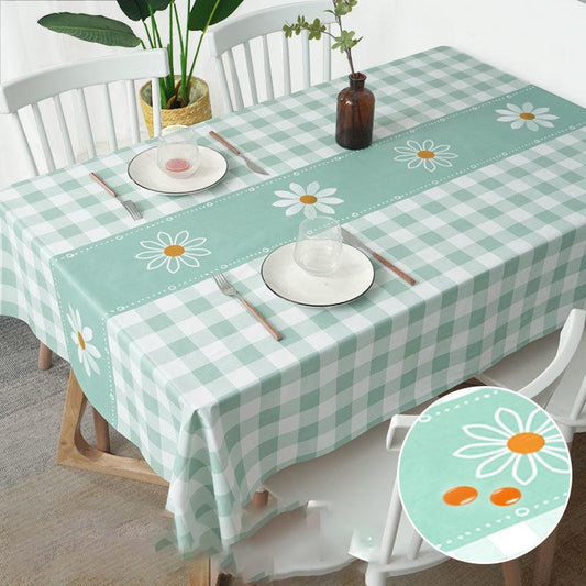 Nordic Table Cloth Waterproof, Oil-proof and Scald-proof Disposable Rectangular Pvc Coffee Table Cloth Table Mat Cloth Desk Table Cloth