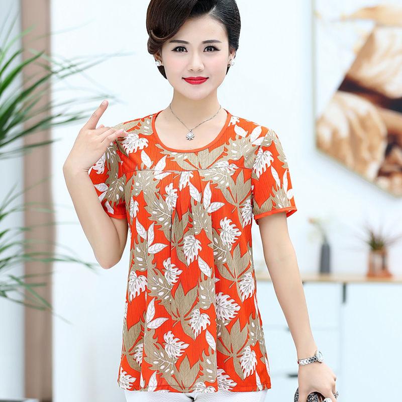 The Top Is Loose, Widened and Enlarged. Summer Short-sleeved T-shirts. Women's Daily Casual and Comfortable T-shirt Fabrics Are Light and Breathable