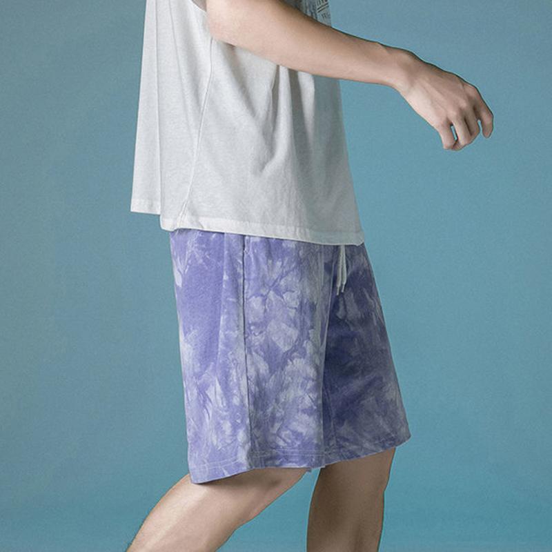 Summer Tie-dye Casual Shorts Men’s Outer Wear Thin Loose Loose Summer Korean Version of All-match Sports Five-point Pants