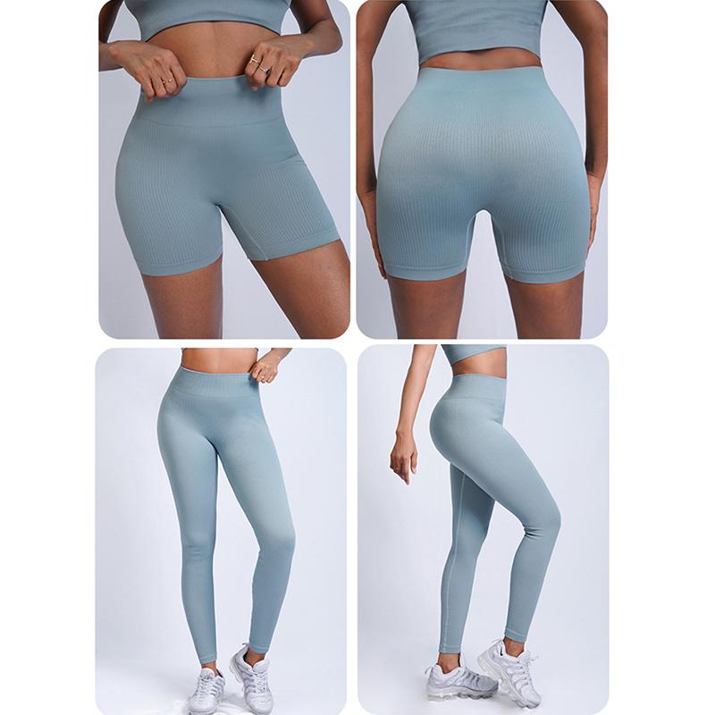 2PCS Bra Shorts Set Fitness Sports Set Women's Two Piece Yoga Clothing Set Gym Running Suit Camisole Tight Shorts Two Piece Set Tracksuit Active Wear