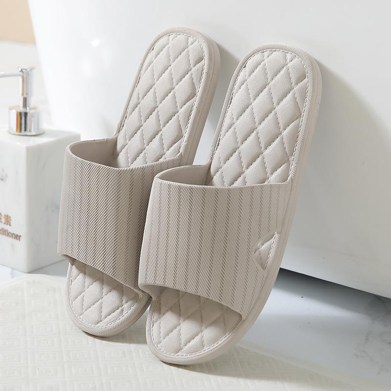 European-style Simple Soft Bottom Men's and Women's Slippers Home Indoor Sandals Couple Bathroom Non-slip Wear-resistant Slippers