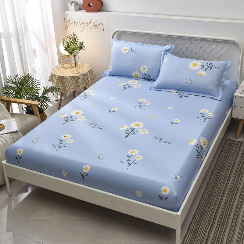 Bed Sheet Cover Thick Cotton Quilted Mattress Cover One-piece Bed Cover Waterproof Non-slip Mattress Cover Protective Cover All-inclusive