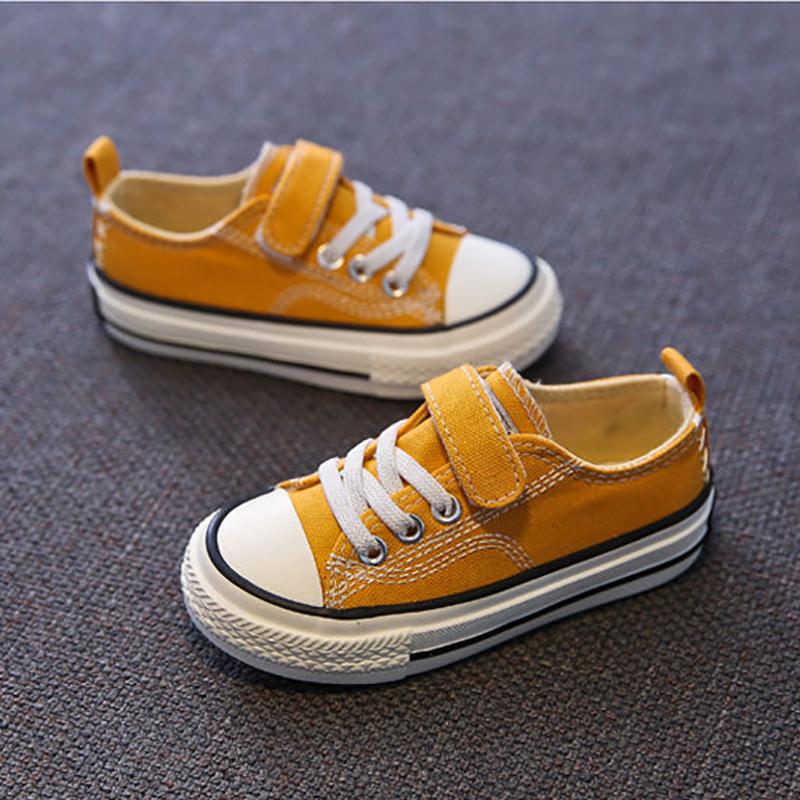 Spring Children's Canvas Shoes Boys Board Shoes Girls Casual Single Shoes Baby White Shoes