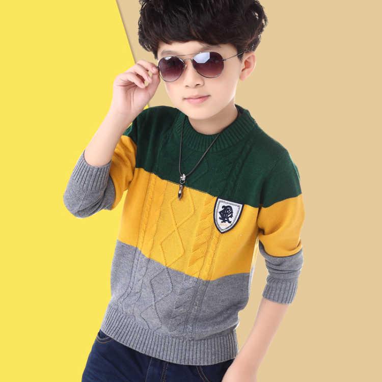 Boy Sweaters Children's Baby Boy Clothes Kids Winter Sweater Knitted Baby Casual O-Neck Kids Sweater