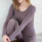 Autumn Clothes Long Trousers Suit Women's Thermal Underwear Winter Thin Body Shaping Sexy Tight Cotton Sweater