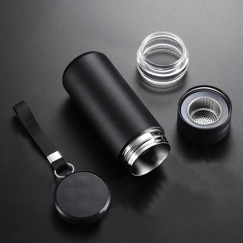 Thermos cup Men's Tea Water Separation 304 Stainless Steel Large Capacity Simple Car Tea Mug Thermos Mug