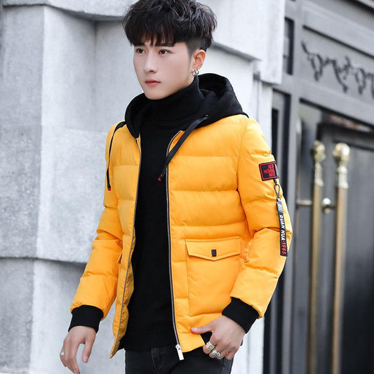 Fashionable Men's Winter Trendy Jacket Loose Casual Hooded Cotton Jacket Thicken Warm Parker Clothing