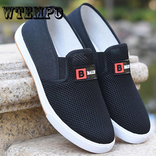 WTEMPO Brand Men's Shoes Fashion Canvas Shoes Men Loafers