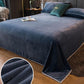 Winter Coral Velvet Sheet Single Piece Plus Velvet Thickening Warm Coral Velvet Crystal Velvet Sheet Bedding Three-piece Set and Two Pillowcases