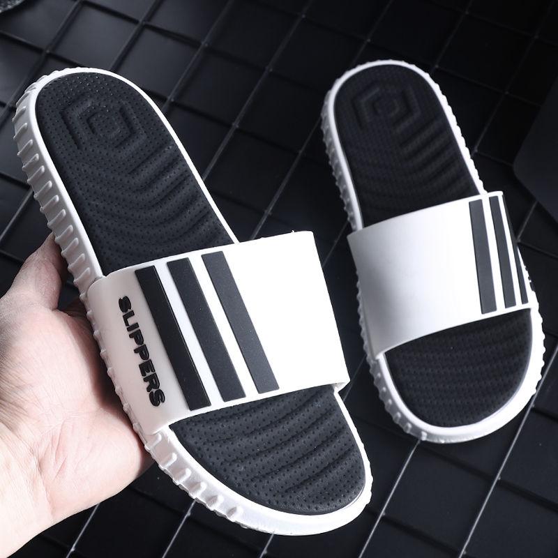 Slippers men's summer word slippers wear sandals and slippers men's soft bottom beach slippers