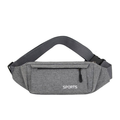 Unisex Casual Waist Packs Shoulder Bag Canvas Crossbody Bags Zipper Adjustable Belt Sport Travel Outdoor Mobile Phone Key Waterproof