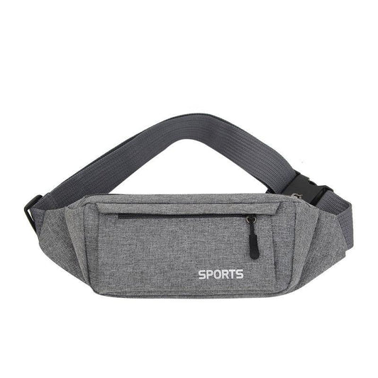 Unisex Casual Waist Packs Shoulder Bag Canvas Crossbody Bags Zipper Adjustable Belt Sport Travel Outdoor Mobile Phone Key Waterproof