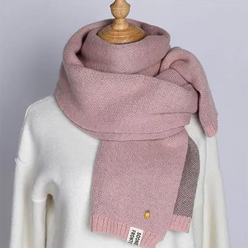 Little Pineapple Scarf Female Winter Style Korean Thickened Wild Fashion Cute Girl Knitted Wool Scarf