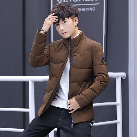 Medium and long section Cotton clothing Large size Down jacket Trend Leisure Men's clothes Winter