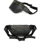 Wild Waist Bag Men Black Waterproof Mobile Phone Lattice Messenger Bag Outdoor Sports Shoulder Bag