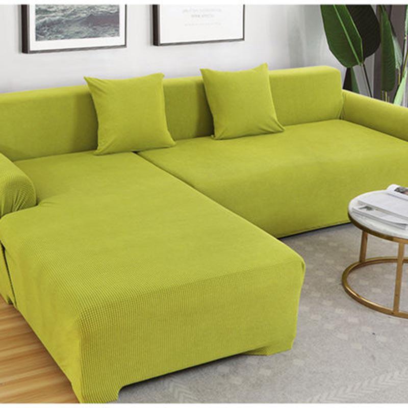 L Shaped Sofa Covers Living Room Sectional Chaise Longue Slipcover Stretch Covers for Corner Sofa