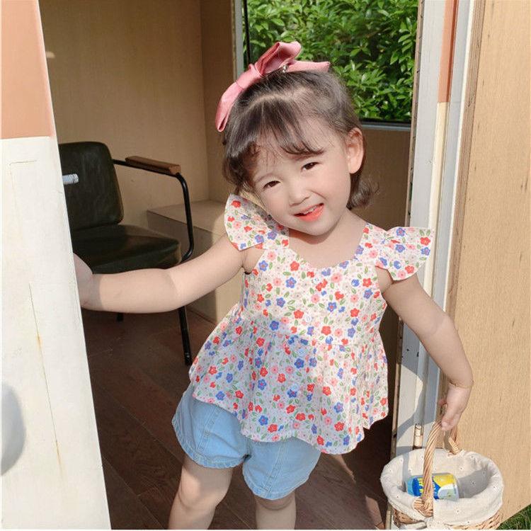 Girls Dress Sleeveless Baby Kids Clothes Summer Children Clothing Printing Embroidery Girl Clothes Toddler Dresses