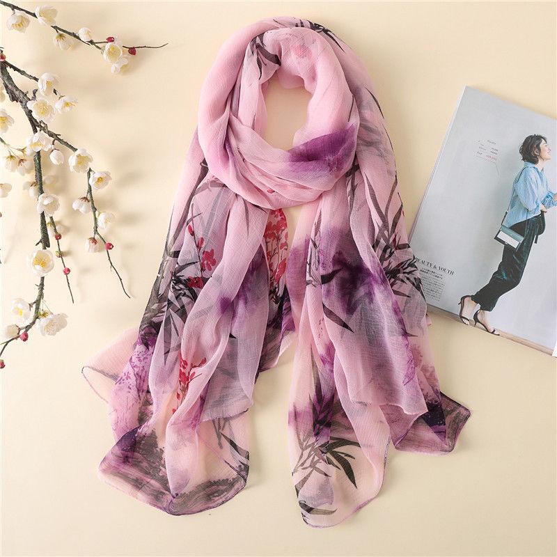 Women Scarf Printing Long Chiffon Soft Wrap Scarf Ladies Shawl Scarves Abrigos Accesorios