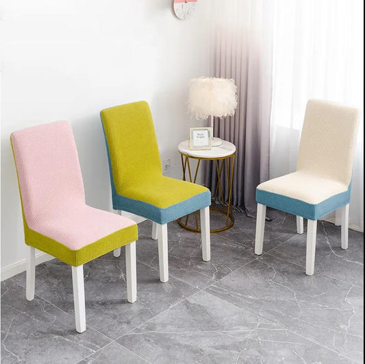 1 Piece Set of Chair Cover Color Matching Elastic Cushion Cover Dustproof Non-slip Cover Protector Home Decoration Chair Cover Multifunctional