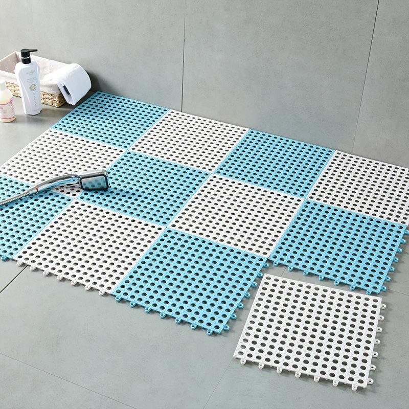 Bathroom Non-slip Mat Toilet Floor Mat Water-proof Shower Household Hollow Stitching Covered Bathroom Toilet Foot Mat