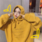 Women's Sweatshirt Wild Large Size Long Sleeve Warm Hooded Tops Autumn Winter Sweater Cotton